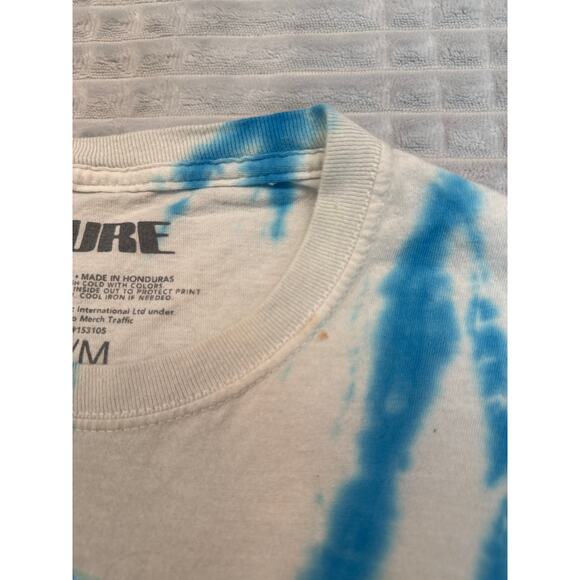 Adult The Cure Wish Tour 92 Remake Blue Tie Dye Graphic Tee T-Shirt Small Medium - Picture 4 of 7